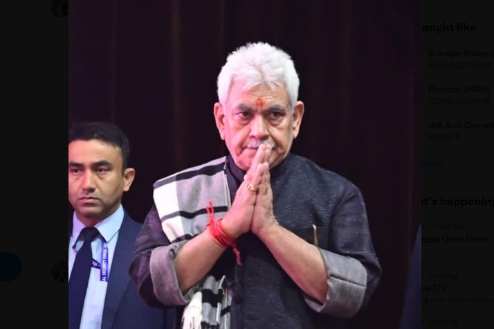 Article 370 verdict: Neither anyone placed under house arrest nor anybody arrested in J&K: LG Manoj Sinha