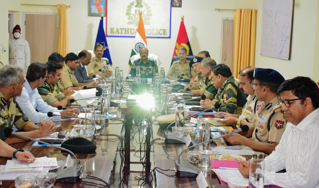 Senior BSF and police officials meet for Interstate security review in J-K's Kathua