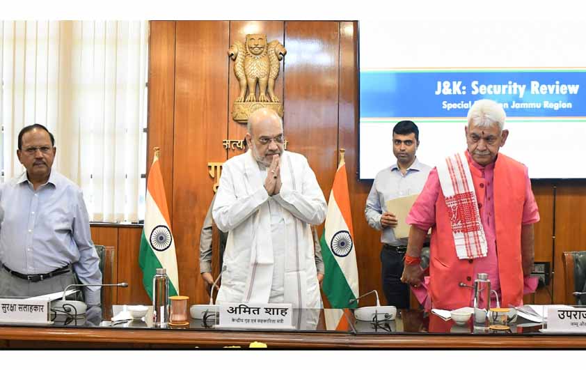 Amit Shah reviews security situation in Jammu and Kashmir amid recent terror incidents