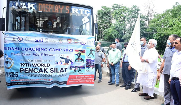 Lieutenant Gov Manoj Sinha flags off Indian Pencak Silat team for World Championship in Malaysia