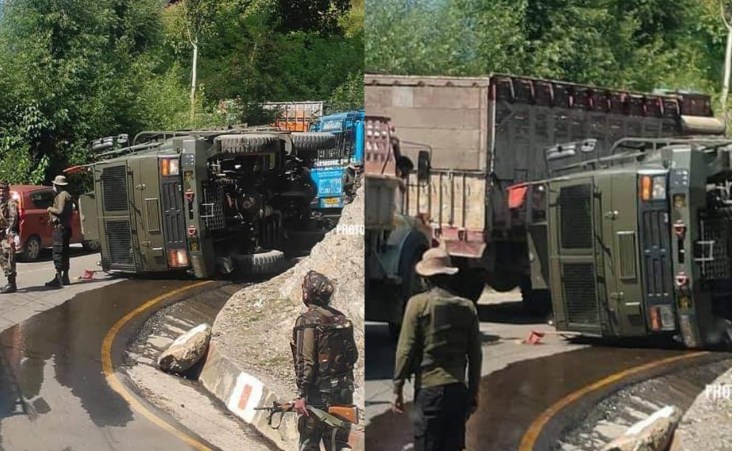 Army soldier injured in road mishap in Kangan village
