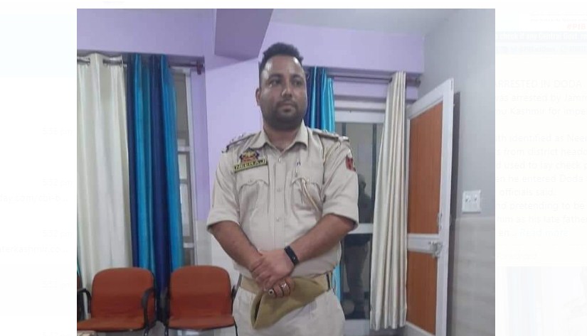 Man impersonating as J&K Police SI held in Doda