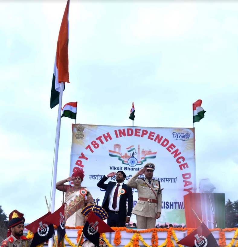 78th Independence Day celebrated with patriotic fervour, gaiety across Kishtwar District
