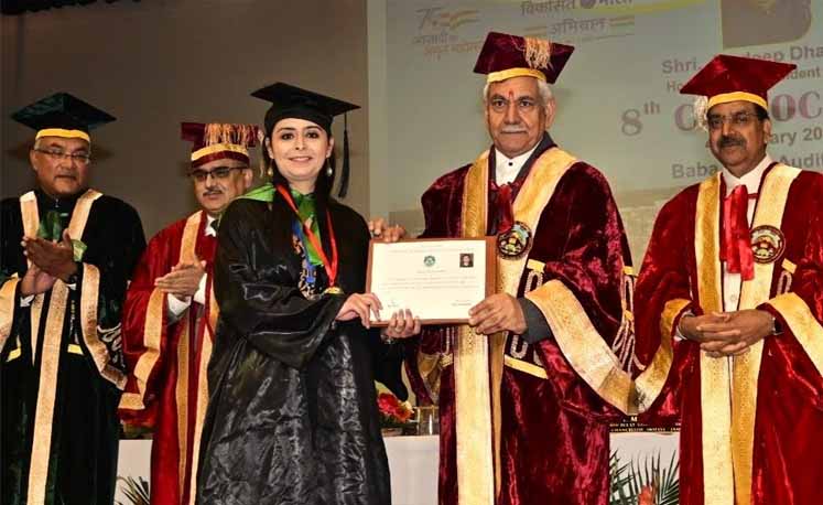 Lt Governor addresses the 8th Convocation Ceremony of SKUAST Jammu