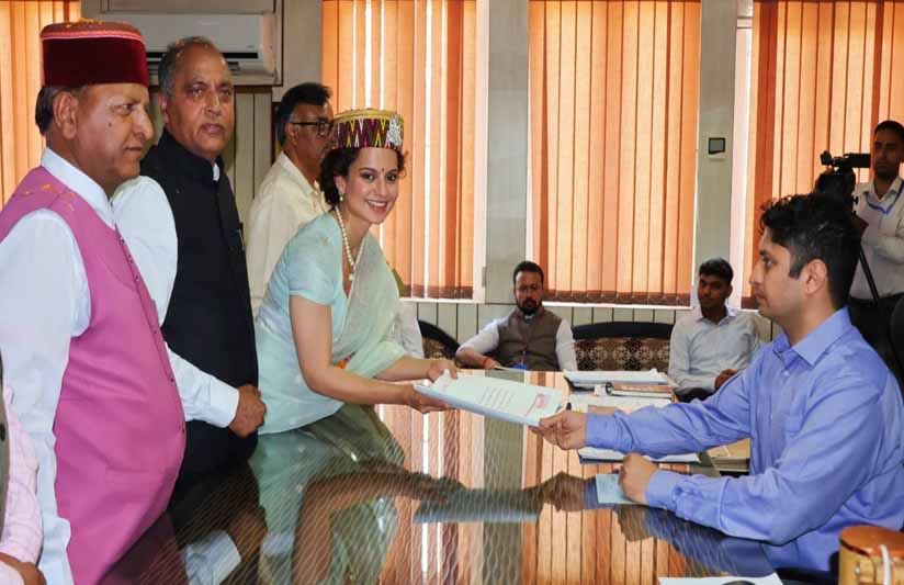Lok Sabha Election 2024: Kangna Ranaut Files Nomination From Mandi Lok Sabha Seat