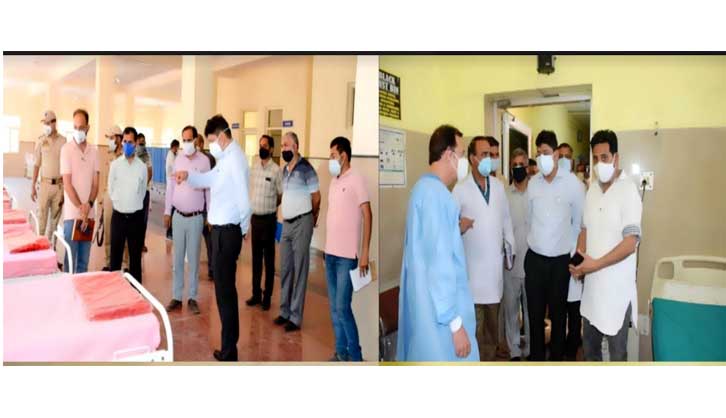 Div Com visits Khour, Jourian; inspects covid care facilities in rural areas