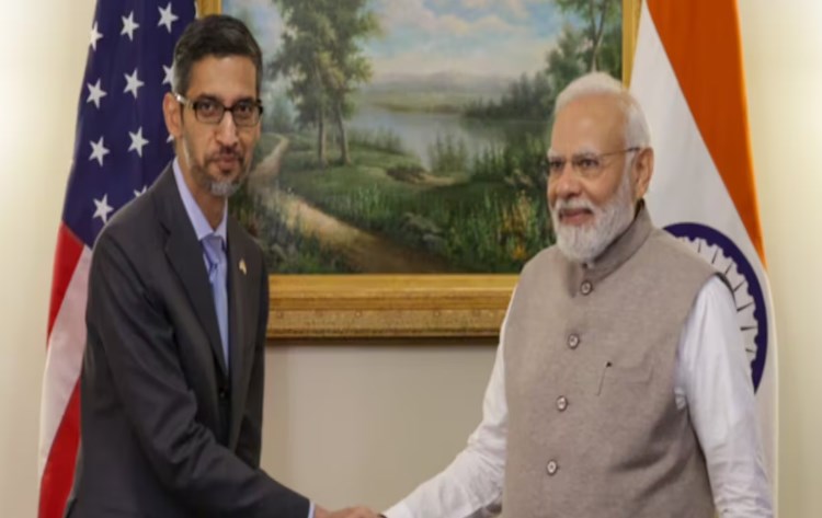 “Google to invest 10 Billion in digitisation,” says CEO Sundar Pichai after meeting PM Modi