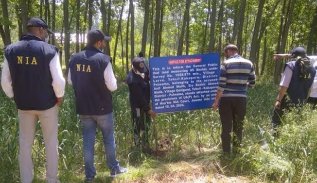 NIA Attaches 6 Immovable properties of Top JeM terrorist In J&K