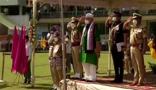 Jammu and Kashmir: Lieutenant Governor Manoj Sinha hoists the National Flag in Srinagar