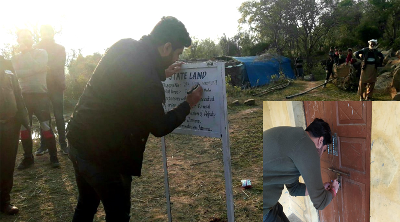 Tehsildar Dhruv Gupta conducts anti-encroachment drive in villages Kah bhouta, Kanyala Dansal area