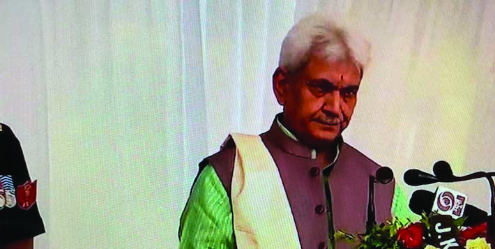 Bifurcation of J&K just a rumour: J&K LG Manoj Sinha