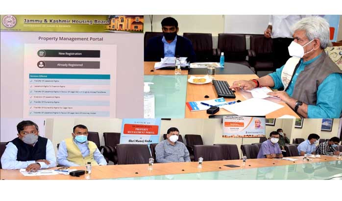 Lt Governor launches J&K Housing Board’s Property Management Portal