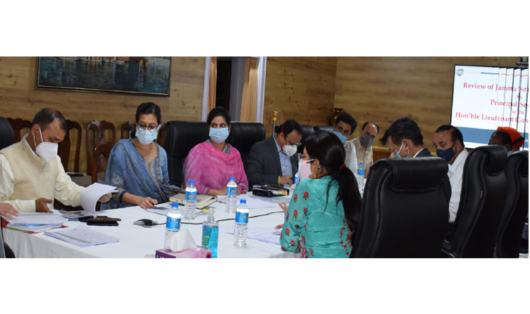 Principal Secretary to LG reviews progress on Smart City projects of Jammu and Srinagar cities