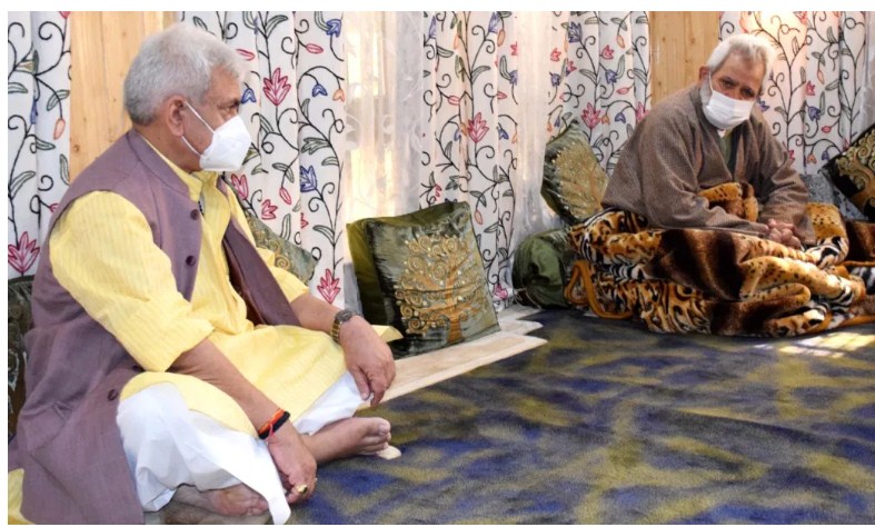LG visits slain Babar Qadri’s home, offers condolences to his family