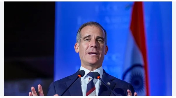 Kashmir issue to be resolved by India and Pak, not 3rd party: Eric Garcetti