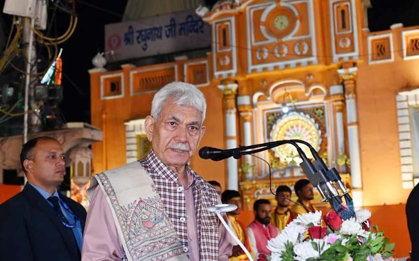 Jammu is not only a city of temples, but it is also the axis of our eternal culture: LG Sinha