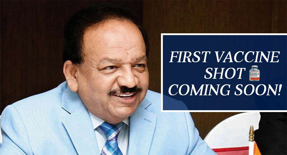 First COVID vaccine shot in any week of January, says Harsh Vardhan
