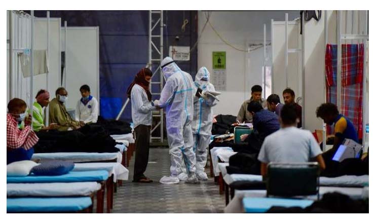 India reports 55,722 new COVID-19 cases, 579 deaths in a day; tally crosses 75 lakh-mark