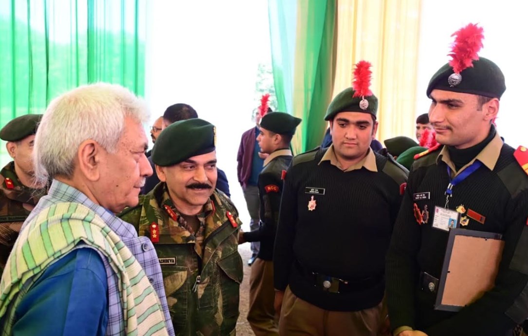 Lt Governor interacts with NCC cadets who participated in Republic Day Parade in New Delhi