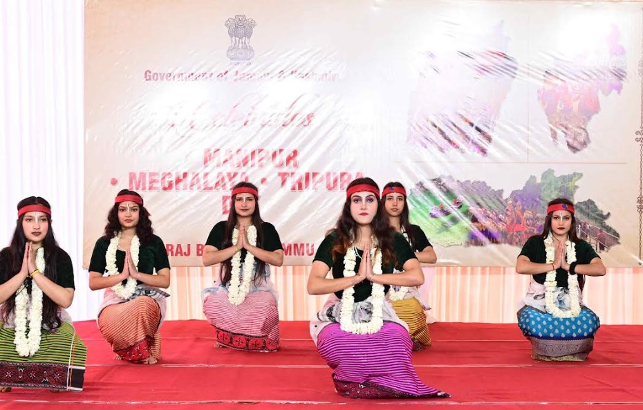 J&K Raj Bhawan hosts Tripura, Meghalaya and Manipur Statehood Day celebrations