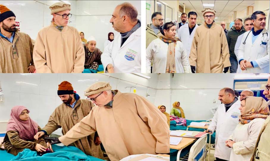 CM Omar Abdullah conducts surprise checks at Kashmir’s premier Medical Institutions