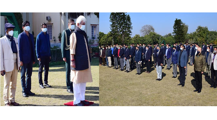 Martyrs’ Day:  Lt Governor, Raj Bhavan staff pay homage to the Martyrs