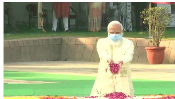 President, PM pay tribute to Mahatma Gandhi, Lal Bahadur Shastri on their birth anniversaries