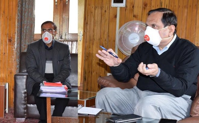 COVID-19:  Advisor Bhatnagar takes stock of medical supplies, other health measures in Kashmir