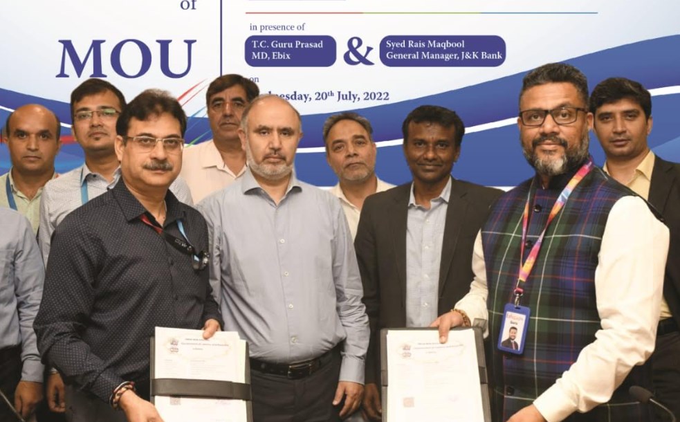 J&K Bank ties-up with Ebix Money Express Pvt Ltd