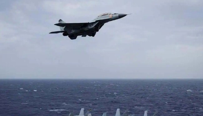 Indian Navy’s MiG-29K trainer aircraft crashes into the Arabian sea; one pilot recovered, another missing