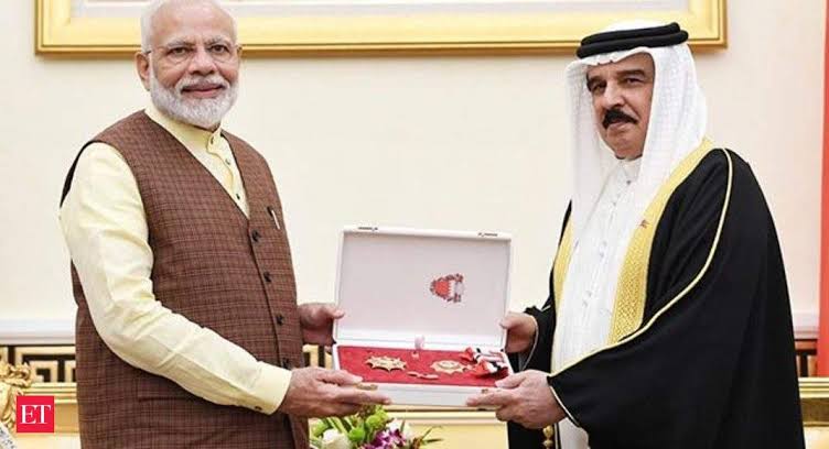 Bahrain honours PM Modi with 'King Hamad Order of Renaissance Award'