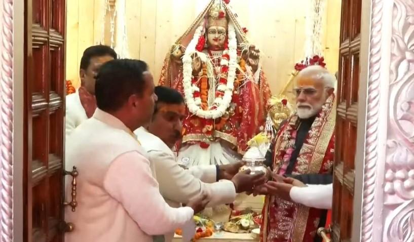 PM Modi offers prayers to Goddess Ganga at Mukhwa temple in Uttarakhand