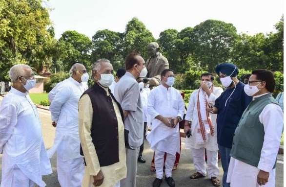 8 suspended Rajya Sabha MPs end sit-in as Opposition decides to boycott remaining session