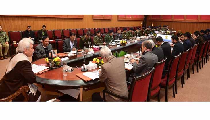 Lt Governor reviews development and security scenario in Jammu Division