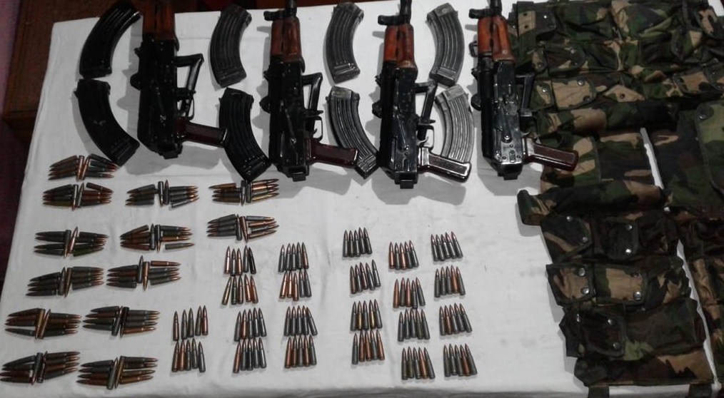 Indian Army Thwarts Pak-Backed Terrorists' Bid To Smuggle Weapons Into J-K, Recovers Rifles, Ammunition