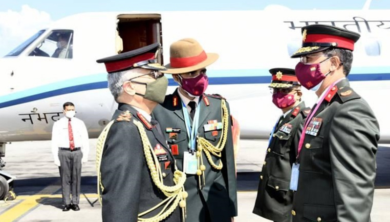 Indian Army Chief General Manoj Mukund Naravane arrives in Nepal for a three-day visit