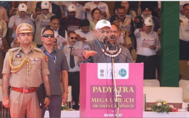 ‘Don't spare guilty’: LG Manoj Sinha launches 100-day anti-drug drive