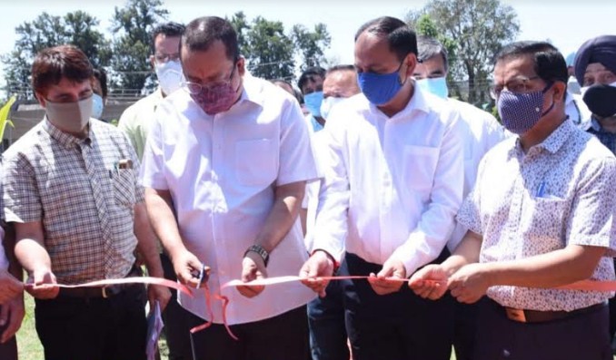 Navin Choudhary Inaugurates LED Display Screen at Krishi Bhawan Jammu