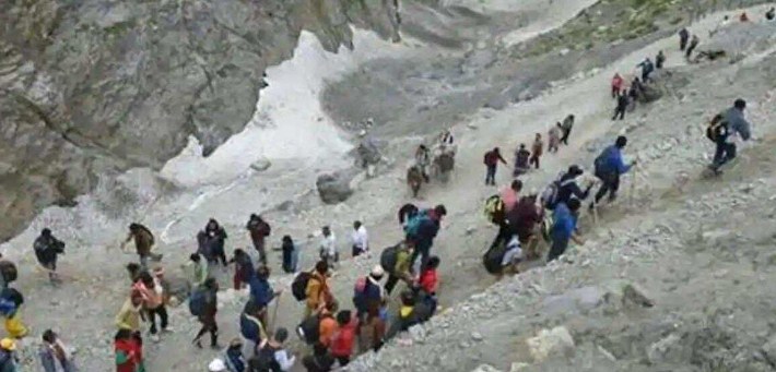 Annual Amarnath yatra concluded, Chhari Mubarak taken by air to holy Cave