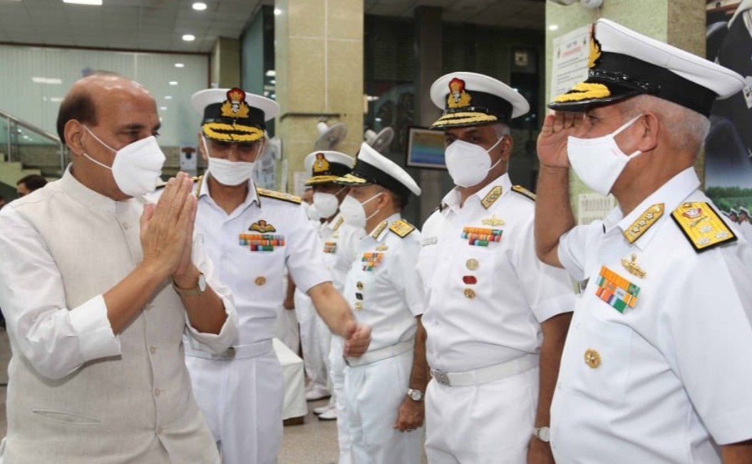 Have Confidence in Navy’s Preparedness to Meet Challenges: Rajnath at Naval Commanders’ Meet