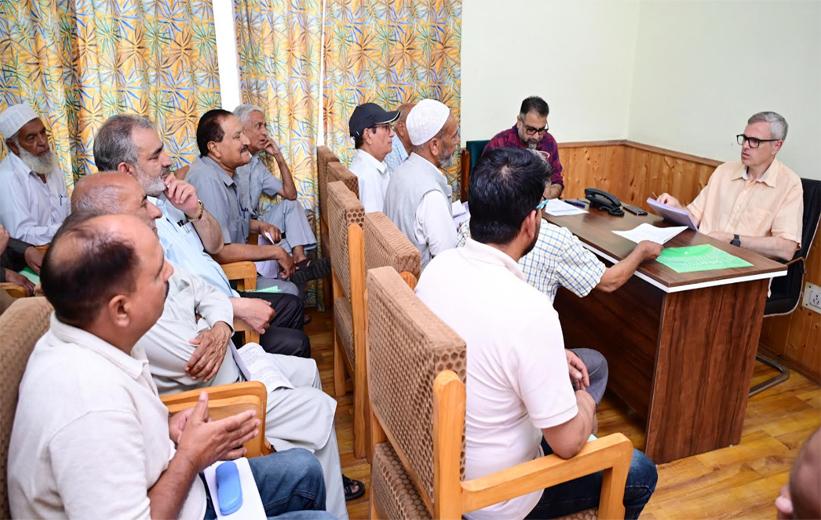 CM listens to several delegations during his Raabita programme, Attends to grievances firsthand