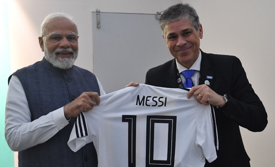 PM Narendra Modi gifted Lionel Messi's jersey after World Cup-winning triumph in Qatar