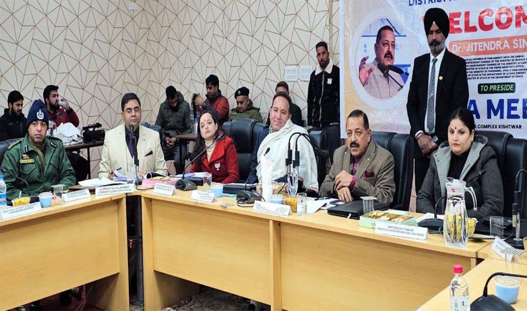 Union Minister chairs DISHA meeting; reviews ongoing infrastructure projects in Kishtwar