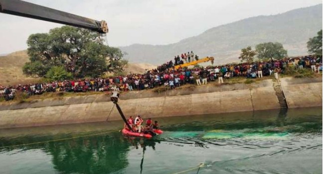 Passenger bus falls into canal in Madhya Pradesh's Sidhi; around 30 bodies recovered, over 20 missing