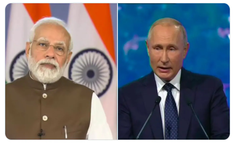 PM Modi dials Putin, reiterates India's stand on Ukraine war