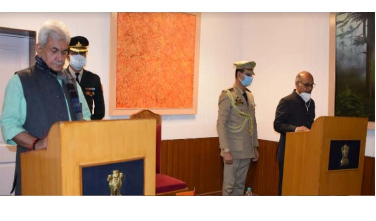 Lt Governor administers Oath to KK Sharma as State Election Commissioner