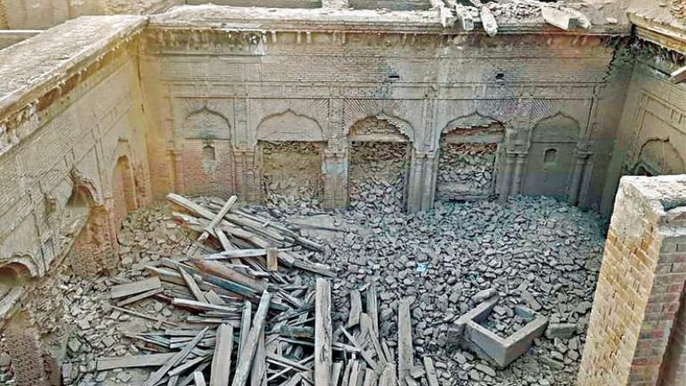 Historical Palace of Guru Nanak Dev partially demolished by locals in Pakistan 