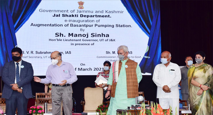 Lt Governor calls for active participation of elected representatives and people of J&K in rainwater harvesting & water conservation activities