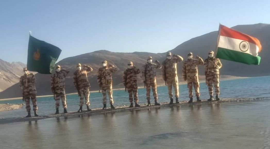 ITBP soldiers celebrate Independence Day at 14,000 feet in Ladakh