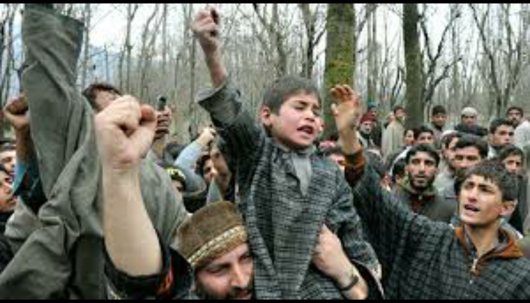 People protest against Army for arresting and thrashing youths in Budgam